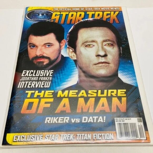 Star Trek Magazine #8 Measure Of Man Titan Fiction Nov/Dec 2007 Factory Sealed - Picture 1 of 9
